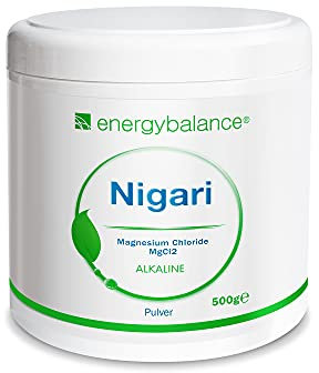 EnergyBalance Nigari Magnesiumchlorid - Salz für Tofu, Pulver aus Rohsole - Vegan, Glutenfrei, Laktosefrei, ohne Zusätze - Qualität aus der Schweiz - 500 g
