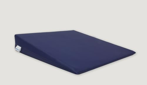nudischer Sitzkeil | orthopädisches Keilkissen | 38x38x7,5 cm Farbe: dunkelblau | Bezug: Kunstleder | Deutsche Produktion