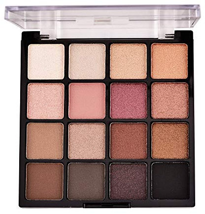 Clest F&H Palette de fard à paupières 16 couleurs palette de fard à paupières mat teintes pigmentées Palette de maquillage ensemble de maquillage pour les yeux-1