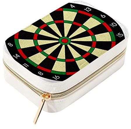 Dart spel dubbla lager bärbar resa mini smycken fodral display förvaring hållare lådor