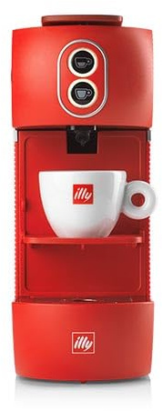 Generico Nuova Macchina da Caffè a Cialde per Illy ESE 44mm Filtro Carta + 40 Cialde Caffe per Illy Tostato Intenso (Rossa)
