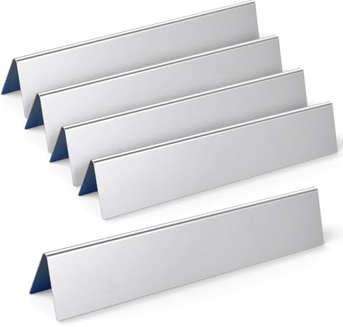 7636 Barras Flavorizer de Acero Inoxidable,38,9 cm Pieza de Repuesto de Accesorios para Barbacoa de Gas, para Weber Spirit I&II E-310/320/330, S-310/320/330 (con perillas de Quemador Frontal)