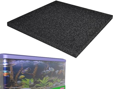 Esponja filtrante para acuario, 50 x 50 x 2 cm, tampón filtrante para acuario, tampón filtrante bioquímico espeso, espuma filtrante para acuario de cuenca