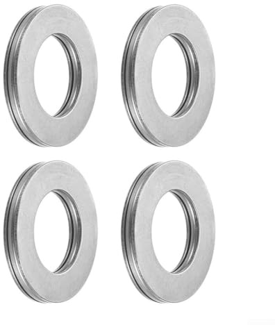 AXK2035 Rullager med dragnål, 20 x 35 x 2 mm med AS2035 brickor set med 4 kompakta hög styvhet för tunga axiella laster, jordbruksmaskiner