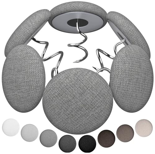 Fabric Covered Twist Pins for Upholstery, 8 Colors, Button Pins for Sofa, Bed Skirts, Slipcovers (12 Middle Gray)