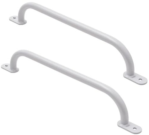 Maniglie da arrampicata per esterni e interni, in metallo, per parco giochi, arrampicata, torre da gioco, letto a soppalco, scaletta e parete da arrampicata nella cameretta dei bambini (350 mm, grigio