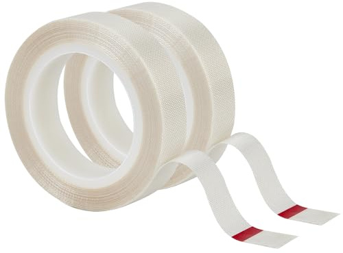 QIEOTE Low Friction Drawer Slide Tape - 2 Rolls 1/2 x33FT, Squeak Resistant & Abrasion Resistance Surface Protection Tape for Furniture, Tools,Wood,Drawer,Cabinet,Curtain(White)