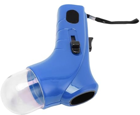 Fdit Lanciatore di Snack per Animali Domestici, Alimentatore Portatile Multifunzionale in Plastica per Dolcetti per Cani, per Addestramento All'aperto (BLUE)