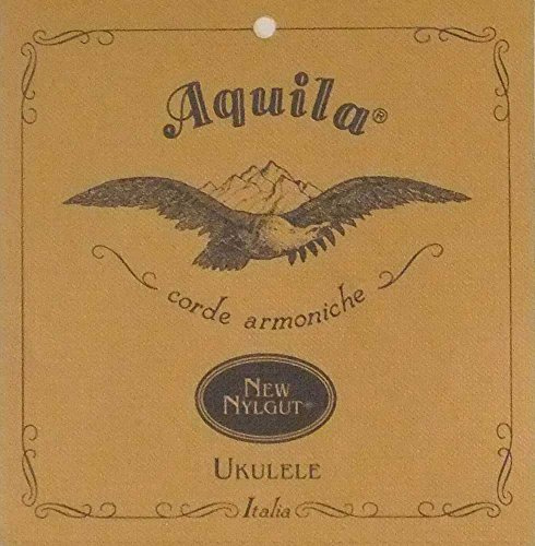 Aquila 31U Set of Concert Ukulele Strings (New Nylgut, Tuned in 5ths, CGDA, Wound C and G String, String Length 76 cm)