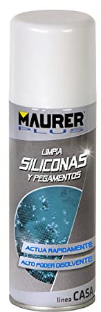 MAURER 5464280 Spray Limpiador Silicona/Pegamentos 200 Ml, Multicolor, 200