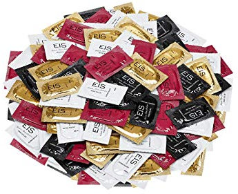 EIS XXL-PACK 100 Kondome | 53mm | Gefühlsecht & Dünn für ein intensives Erlebnis | Geruchsneutrales Kondom für länger anhaltenden Sex | für Oralverkehr | safe Sex