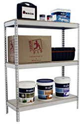 Simonrack - Étagère métallique 3 niveaux - 1500 x 1500 x 450 mm - KIT ECOFORTE - Chipboard - Galvanisé - Bois