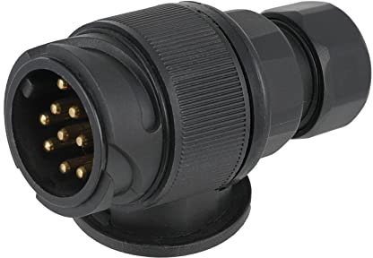 AOHEWEI 13 poli, 12 V, 13 poli, per rimorchio, roulotte, cablaggio elettrico, adattatore, gancio di traino, convertitore per veicoli, rimorchi, roulotte, camion, camper, barche