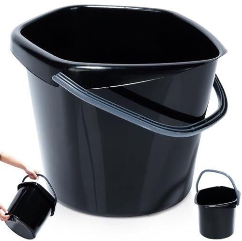 Eimer Putzeimer Kunststoff-Eimer Plastikeimer schwarz 5 L
