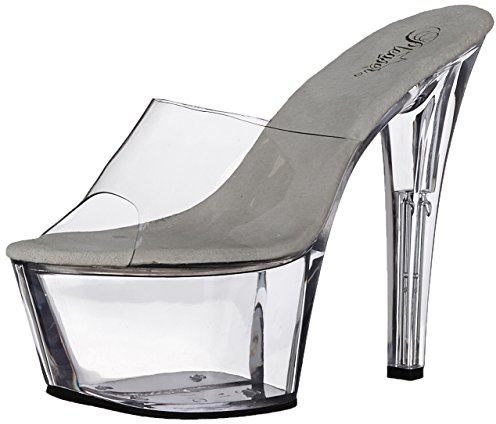 Pleaser - SKY-301, Sandali Donna, Color Trasparente (Clr/Clr), Talla 36