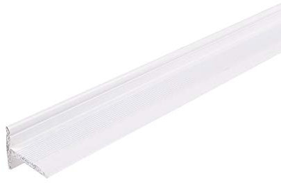 ufitec Sockelprofil Selbstklebendes Abschlussprofil für saubere Wand- und Türabschlüsse - Ideal für Balkontüren oder Renovierungen, Sichtbreite: 18,4 mm Sie kaufen 1 Profil mit (90 cm, weiß)