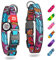 WAUDOG Nylon Halsband Hund Hundehalsband Große Hunde, Hundehalsband Mittelgroße Hundehalsband Kleine Hund Hunde Halsbänder Nylon Hundehalsband Welpen Verstellbar Digitale Hundemarke