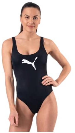PUMA Swimsuit 1000 Traje de baño, Negro (Black), XL Mujer