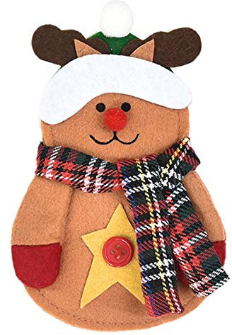 JIAYAN Weihnachten Besteck Matte Besteck Messer Gabel Set Abdeckung Weihnachtsmann Auto Western Food Hitzebeständige Isolierung Tischset, Messer Gabel Abdeckung B, Frankreich