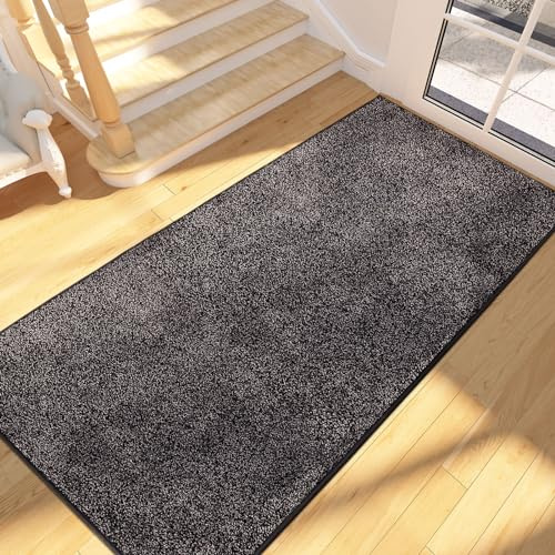 FCSDETAIL Felpudo Entrada Casa Larga 80 x 178 cm, Alfombra Antideslizante y Lavable en Lavadora, Alfombra Atrapapolvo Absorbentes para Perro, Entrada, Puerta, Pasillo, Cocina