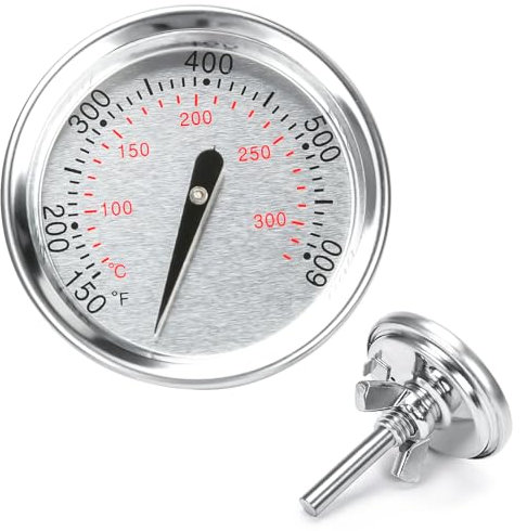 Denmay Thermomètre de barbecue de rechange pour thermomètre Weber Spirit 200 et 300 barbecues