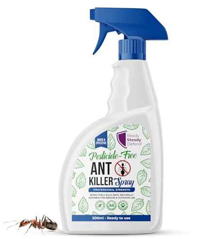 Ant Killer Spray 500ml - Effective Polymer, Fast-Acting, Long-Lasting Protection, Indoor & Outdoor Safe, Eliminates All Ant Types