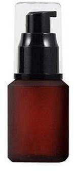 OHEETU Flacons vides rechargeables en verre dépoli rouge avec pompe et bouchon transparent - 30 ml