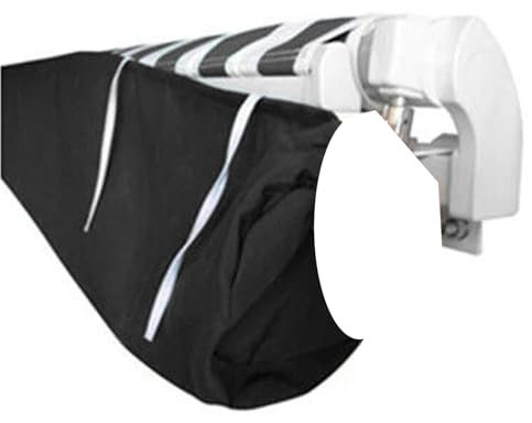 Copertura per tenda da sole, a baldacchino, retrattile, antipolvere, con cordoncino, in tessuto di poliestere resistente e impermeabile, larghezza 2,5 m, per esterni, balcone, patio, baldacchino,