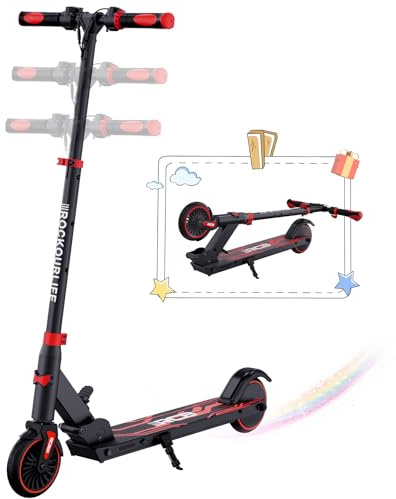 RCB TECH E-Scooter Kinder (8-12-16 Jahre) - Faltbarer Elektroroller für Kinder - Max Reichweite 16 KM - Max. 20 KM/H - Geschenk für Kinder und Jugendliche