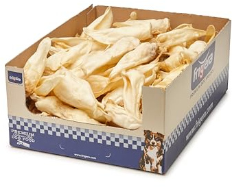 Frigera Orejas de Cordero 100 Uds. 3000g – Snack Natural para Perros, sin Gluten ni Cereales, Snack sin Olor