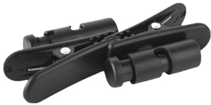 Veemoon Clips para Cables de Auriculares y Micrófono Negro de Abs, 2 Piezas para Organizar Cables y Mantener Auriculares en Su Lugar en Interiores Running