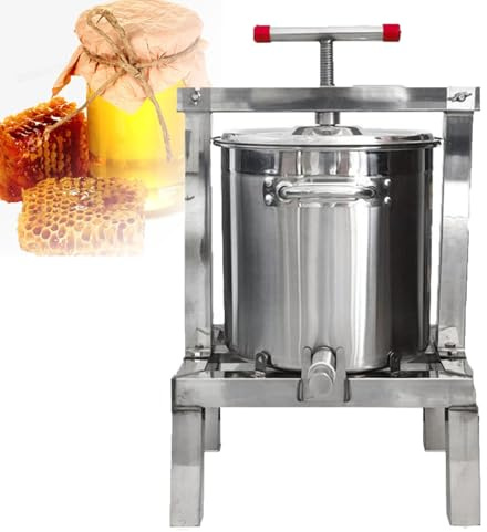 Pressa manuale in acciaio inox per la produzione di vino e succhi, attrezzatura resistente estrae liquidi da frutta, verdura e miele
