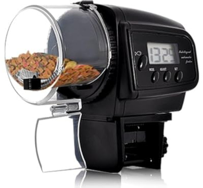 BW - Comedero automático para peces con pantalla LCD (diseño anti atascos)