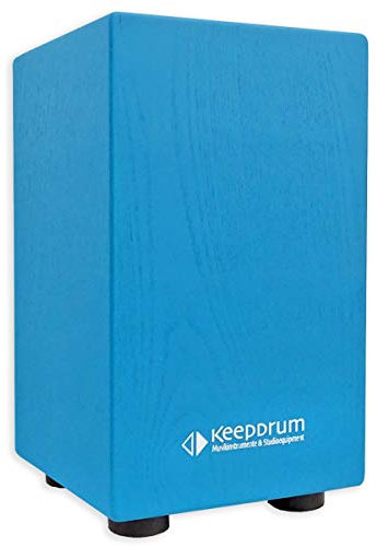 KEEPDRUM DC1M BL Junior Cajon für Kinder Blau Trommelhocker