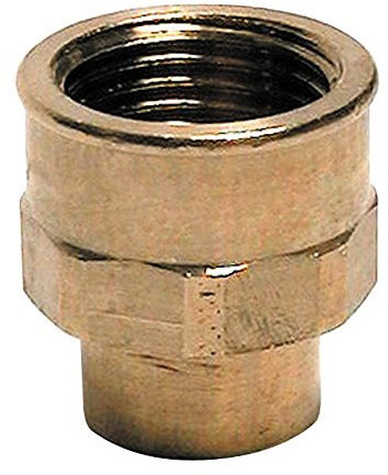 Sanitop-Wingenroth 11180 5 Rotguss-Übergangsmuffe Nummer 4270G, 1 Stück, 18 mm x 1/2 Zoll IG