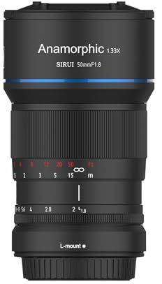 SIRUI 50 mm F1,8 1,33X S35 Anamorphotisches Cine-Objektiv S35 (L-Mount) für S5/S1/Sigma FP
