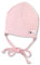 Sterntaler OCS Beanie Ringel - weiche Beanie Mütze aus Singlejersey (Bio) mit dezenten Streifen - Mädchen Kopfbedeckung - Baby und Kinder Übergangsmütze mit Bindeband - ab Geburt - rosa, Größe 39