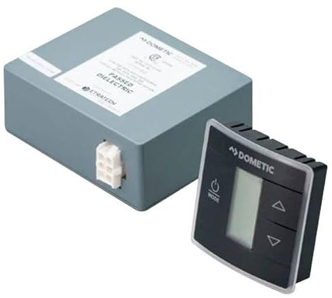 Dometic 3316234.716 - Estado en T de una sola zona con kit de tablero de control (bomba de frío/horno/calor), color negro