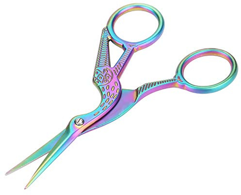 Tijeras de Coser de Acero Inoxidable, Tijeras de Bordar Clásicas de Punta Afilada para Corte, Confección, Manualidades, Bricolaje, Uso Doméstico y Oficina