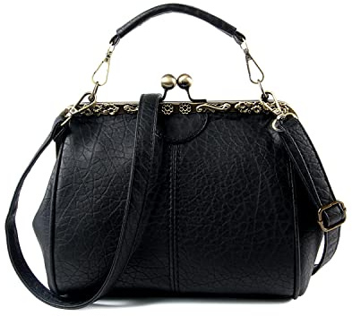 LUI SUI Damen Handtaschen Damen Top Griff Taschen PU Leder Stilvolle Tote Umhängetaschen Geldbörse Schwarz