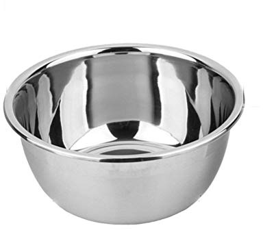 Notcilgias Edelstahl Schüssel,Rührschüssel Edelstahl, Multifunktional Metallschüssel, Küchenschüssel Salatschüssel, Spülmaschinengeeignet, 1Stück,40 cm (32CM)
