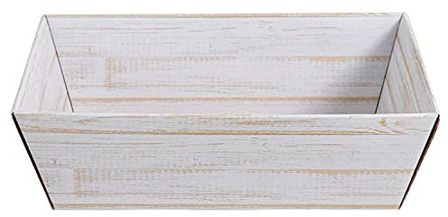 5 x PresentFill® Präsentkorb leer ohne Inhalt - Geschenkkorb aus umweltfreundlichen 100% Recycling Karton Wellpappe - rechteckig - in verschiedenen Farben - Made in Germany (Shabby Chic)