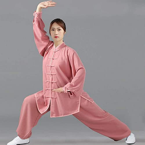 Tai Chi Anzüge Tai Chi Kleidung Damen Tai Chi Kleidung, Baumwolle Und Leinen Zen Meditation Anzug Tai Chi Uniform – Für Kung Fu Männer Wing Chun Kleidung Tai Chi Anzug (B 3XL)