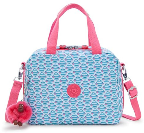 Kipling Miyo Lonchera Grande, Bolsas, Estuches, Dreamy Geo C (Azul)