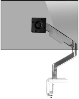 Humanscale M8.1 Monitorhalterung für USM Tische schräg (weiß)