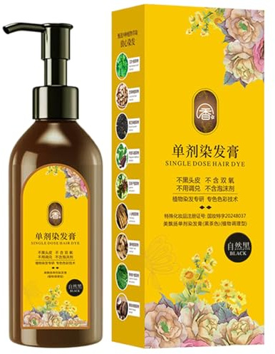 Tinte para el Cabello Para Mujer,Crema Tinte De Cabello | Crema A Base De Plantas Con Tonos Clásicos Coloración Para Familia Y Amigos