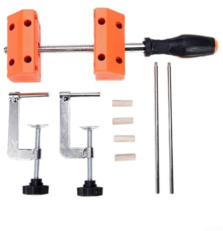 Zilimontt Étau d'établi réglable avec plage de serrage de 15 à 55 mm et portée maximale de 11 cm pour projets de travail du bois, fabriqué à partir de métal durable avec