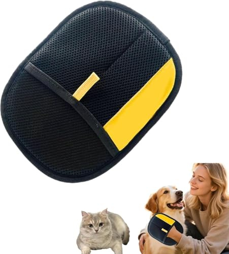 OALYGEI Le Comptoir Animalier,Gant Anti Poils Animaux Réutilisable, Gants de Toilettage Double Face pour Animaux, Éliminent Efficacement Les Poils, Lavables et Réutilisables (1 pc)