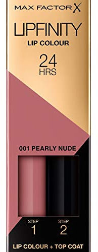 Max Factor Lipfinity Long-Lasting Two Step Lipstick - 001 Pearly Nude, 4.2g