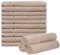 Brandsseller 10er Set Gästehandtuch 30 x 50 cm Gästetücher Frottier Handtuch mit Aufhänger Baumwolle 450 g/m² Bad Haushalt - Sand